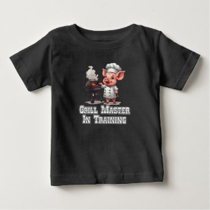 T-shirt Pour Bébé Maître de Grill en Formation 