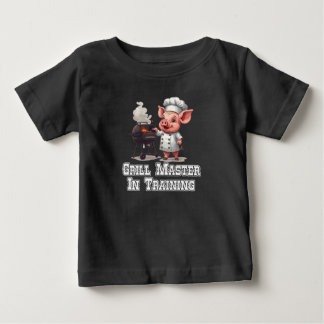 T-shirt Pour Bébé Maître de Grill en Formation 