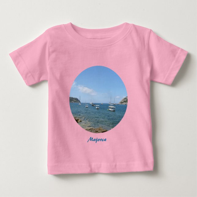 T-shirt Pour Bébé Majorque (Devant)