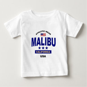 T-shirt Pour Bébé Malibu la Californie