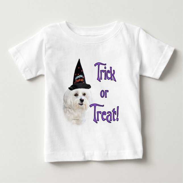 T-shirt Pour Bébé Maltese Trick (Devant)