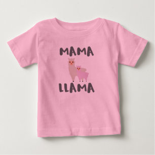 T-shirt Pour Bébé Mama Llama Maman