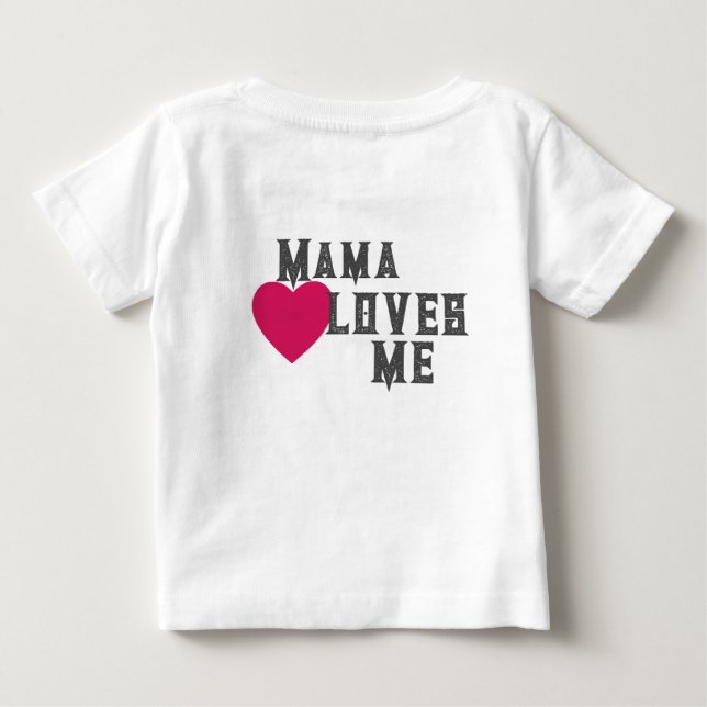 T-shirt Pour Bébé Maman aime (Dos)