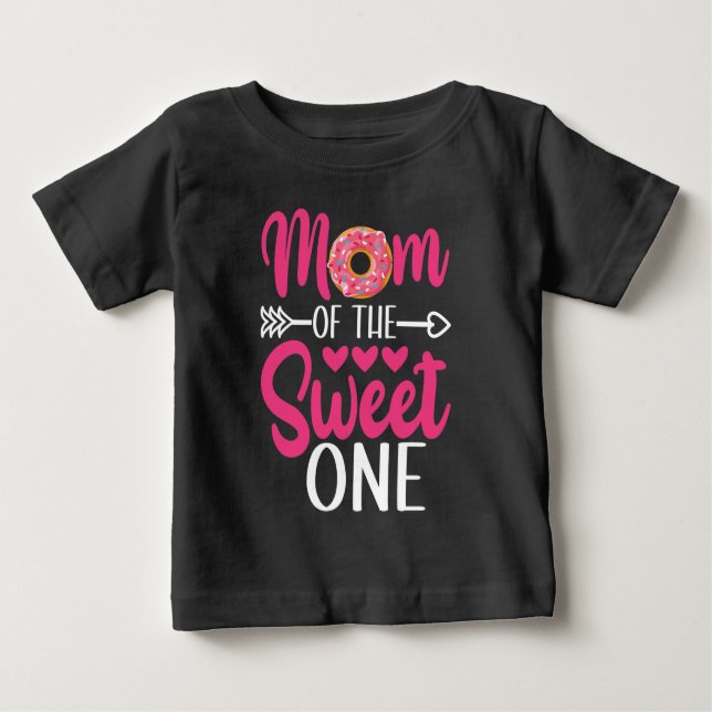 T-shirt Pour Bébé Maman de la douce âne saupoudrée (Devant)