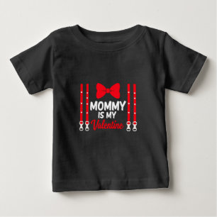 T-shirt Pour Bébé Maman Est Mon Costume Fils De Saint Valentin Fête