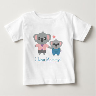 T-shirt Pour Bébé Maman et enfant mignons d'ours de koala