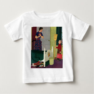 T-shirt Pour Bébé Maman, j'ai nettoyé ma pièce !