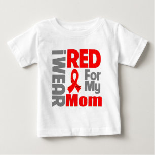 T-shirt Pour Bébé Maman - je porte le ruban rouge