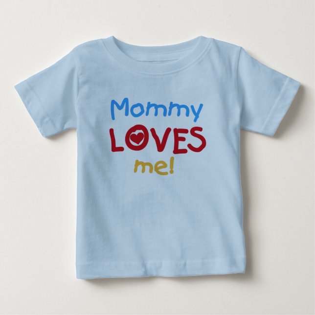 T-shirt Pour Bébé Maman m'aime (Devant)