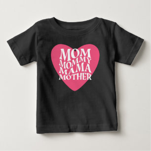 T-shirt Pour Bébé Maman mama mère maman