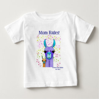 T-shirt Pour Bébé Maman Règles Momma Lama &