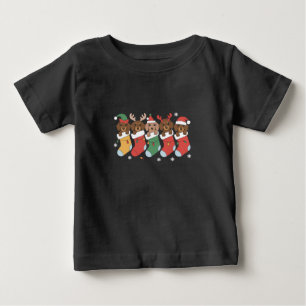 T-shirt Pour Bébé Maman teckel Noël Cadeau pour amateur de chien Nou