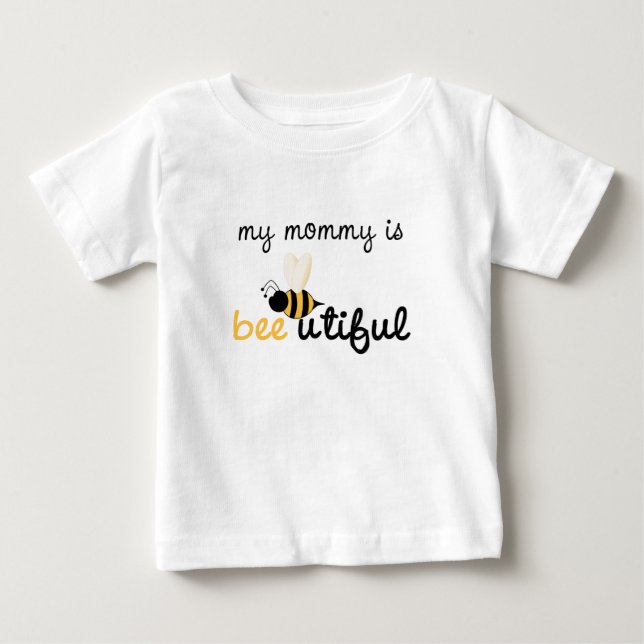 T-shirt Pour Bébé Maman utiful d'abeille (Devant)