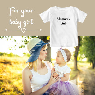 T-shirt Pour Bébé Maman's Girl Matching Maman and Me
