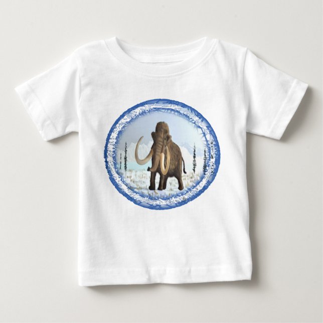 T-shirt Pour Bébé Mammoth laineux (Devant)
