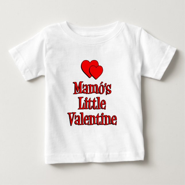 T-shirt Pour Bébé Mamo's Little Valentine (Devant)