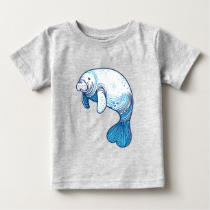 T-shirt Pour Bébé Manatee