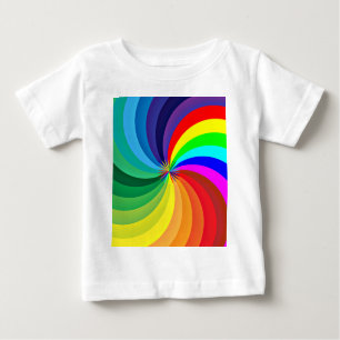 T-shirt Pour Bébé Mandala-46556 couleur arc-en-ciel