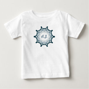 T-shirt Pour Bébé Mandala Dream - Initiale personnelle