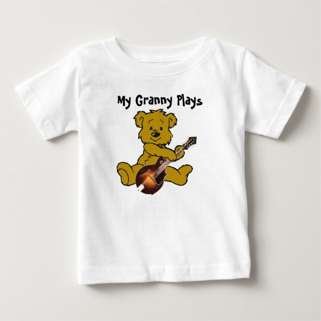 T-SHIRT POUR BÉBÉ MANDOLIN BEAR-T-SHIRT (Devant)