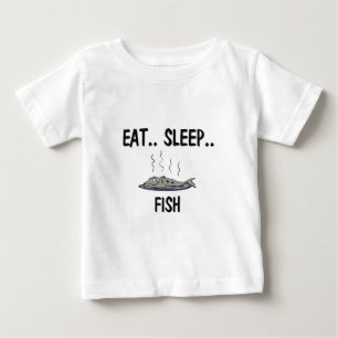 T-shirt Pour Bébé Mangez les POISSONS de sommeil