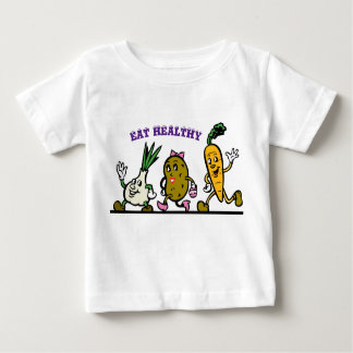 T-shirt Pour Bébé Mangez sain