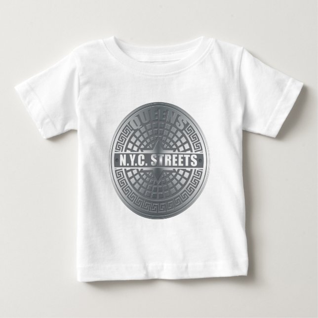 T-shirt Pour Bébé Manhole Covers Queens (Devant)