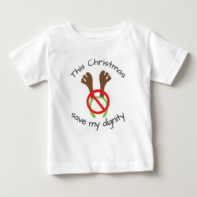 T-shirt Pour Bébé Manifestation drôle de Noël Antler (Devant)