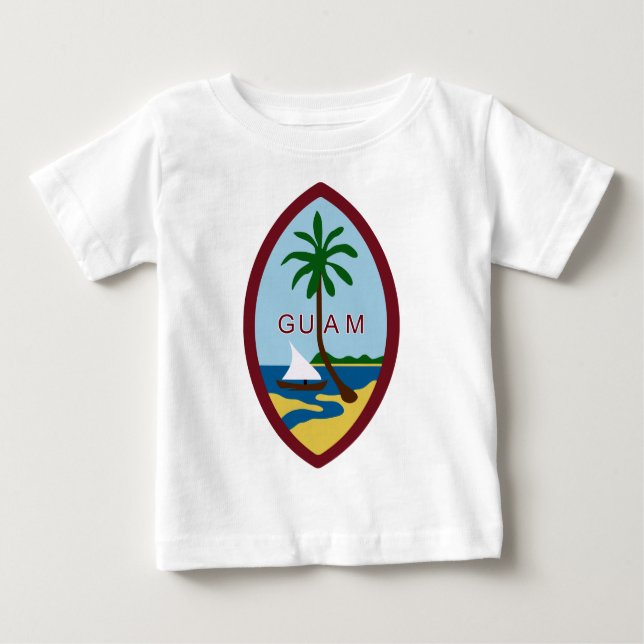 T-shirt Pour Bébé Manteau de la Guam des bras (Devant)