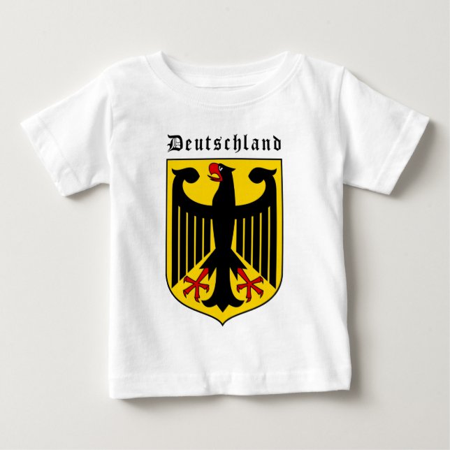 T-shirt Pour Bébé Manteau de l'Allemagne des bras (Devant)