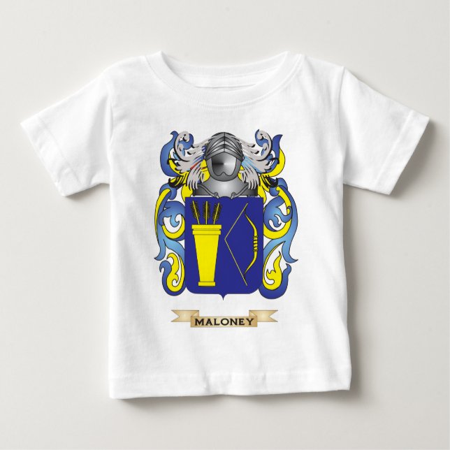 T-shirt Pour Bébé Manteau de Maloney des bras (crête de famille) (Devant)