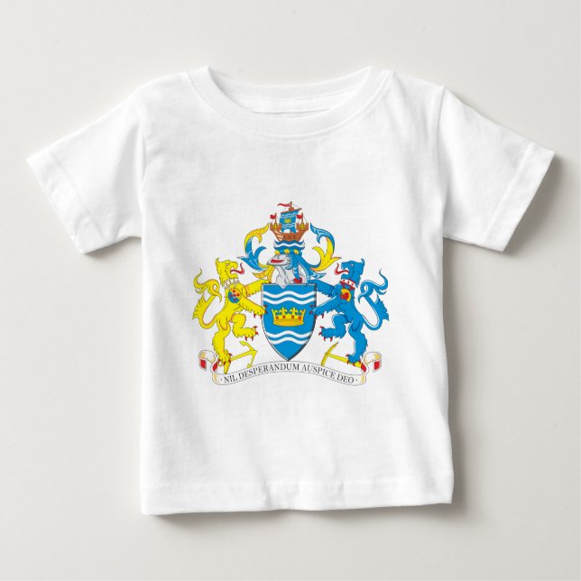 T-shirt Pour Bébé Manteau de Sunderland des bras (Devant)