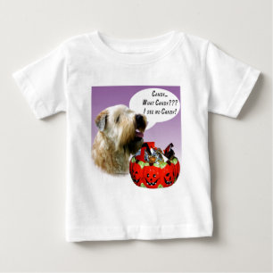 T-shirt Pour Bébé Manteau doux à roulettes Terrier Halloween Candy