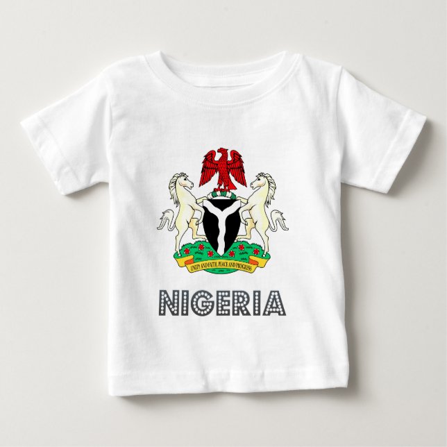 T-shirt Pour Bébé Manteau du Nigéria des bras (Devant)