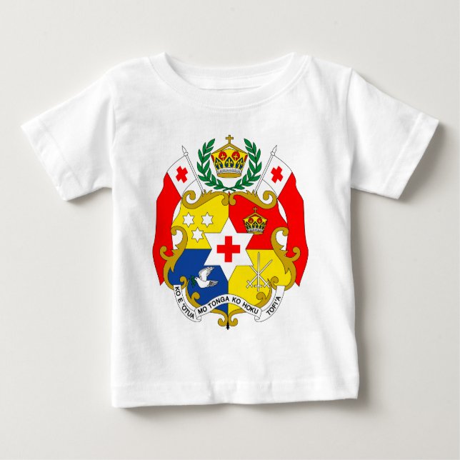 T-shirt Pour Bébé Manteau du Tonga de détail de bras (Devant)