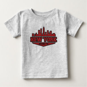 T-shirt Pour Bébé Manuscrit de style de bloc de Brooklyn New York  