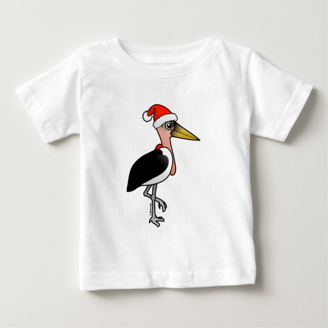 T-shirt Pour Bébé Marabou Stork Père Noël (Devant)