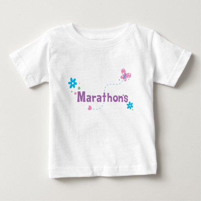 T-shirt Pour Bébé Marathons du jardin Fbattons (Devant)