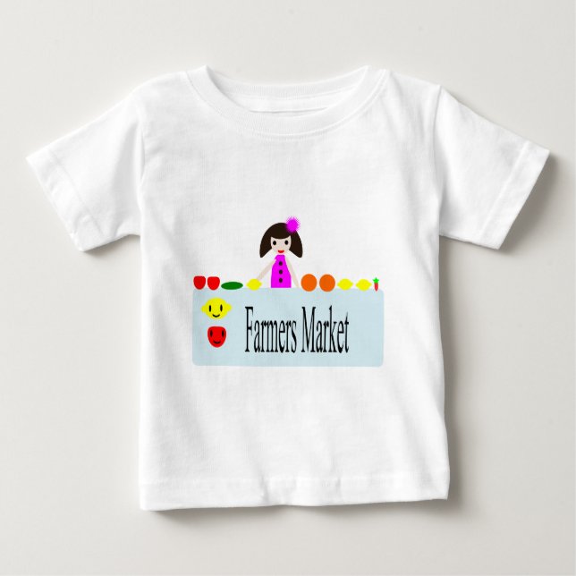 T-shirt Pour Bébé Marché des agriculteurs (Devant)