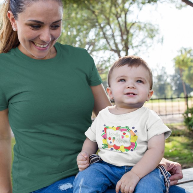 T-shirt Pour Bébé Marché des fermiers cultivés localement Anniversai (Créateur téléchargé)