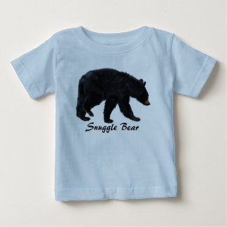 T-shirt Pour Bébé Marcher l'ours noir Amoureux des animaux bébé