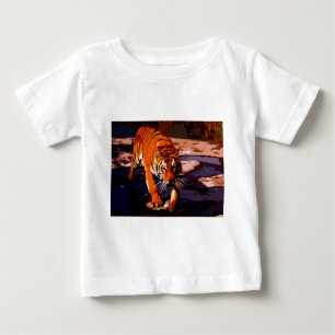 T-shirt Pour Bébé Marcher Tigre