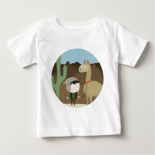 T-shirt Pour Bébé Marcheur de lama