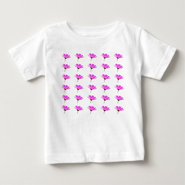 T-shirt Pour Bébé Marguerite rose  (Devant)
