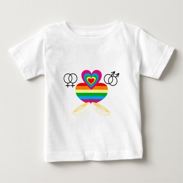 T-shirt Pour Bébé mariage gay (Devant)