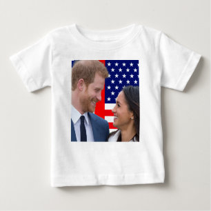 T-shirt Pour Bébé Mariage royal Harry et Meghan