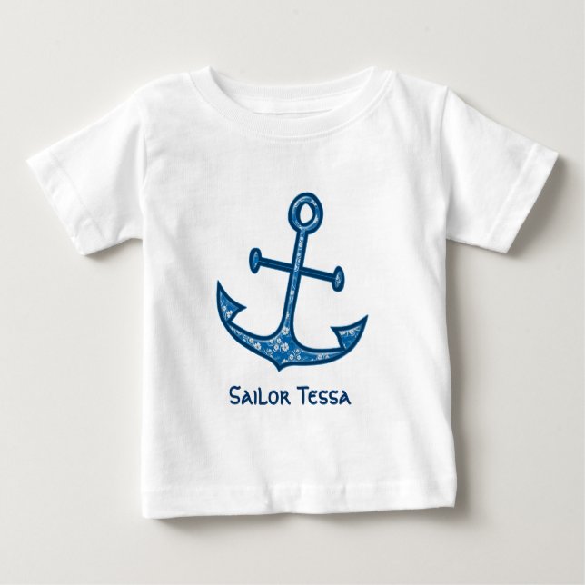 T-shirt Pour Bébé marin oh mon marin (Devant)