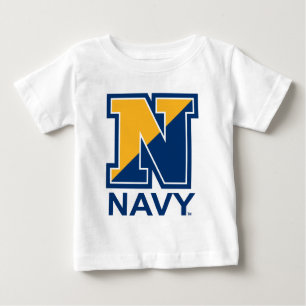 T-shirt Pour Bébé Marine américaine   Marine initiale N