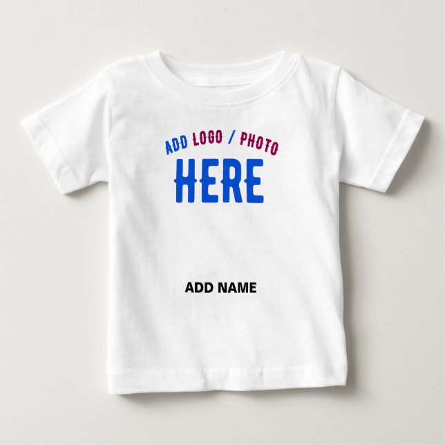 T-SHIRT POUR BÉBÉ MARQUE BLANCHE VERIFIEE MODERNE PERSONNALISABLE DE (Devant)