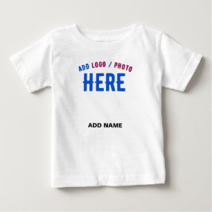 T-SHIRT POUR BÉBÉ MARQUE BLANCHE VERIFIEE PERSONNALISABLE MODERNE ET